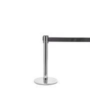 QUEUE SOLUTIONS QueuePro Mini 250, Polished Stainless, 13' Gray Belt PROMini250PS-GY130